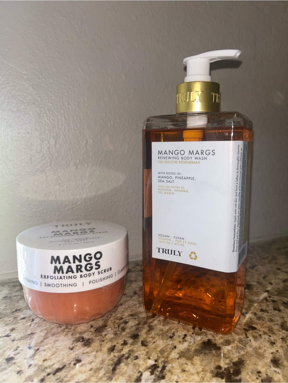 TRULY Bundle - Mango Margs Renewing Body Wash & Exfoliating Body Wash